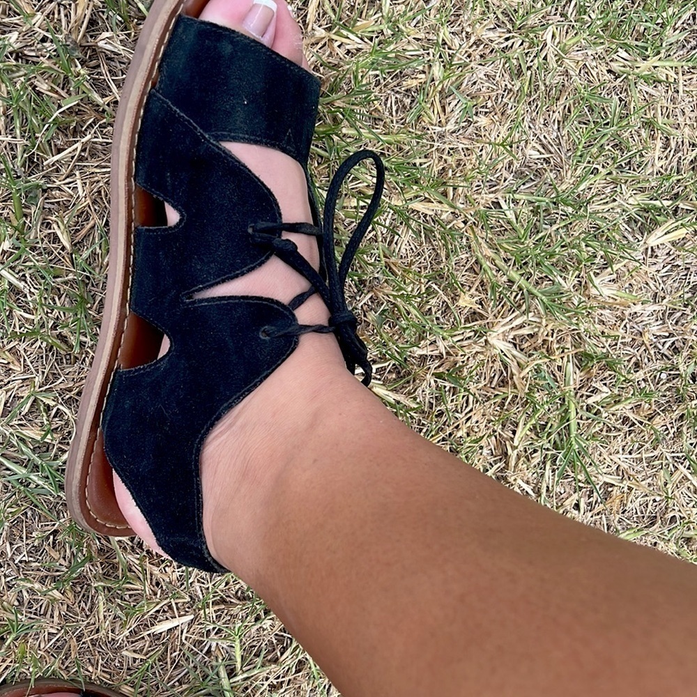 TOMS Black Sandals - Picture 5 of 8